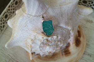 Amazonite Gemstone Silver Necklace
