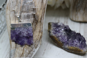 Amethyst Silver Necklace