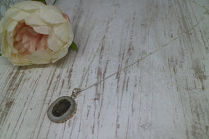 Solar Quartz Silver Necklace
