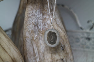Solar Quartz Silver Necklace