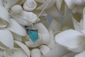 Amazonite Gemstone Silver Necklace