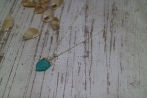 Amazonite Gemstone Silver Necklace
