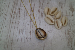 Cowrie Shell Gold Necklace
