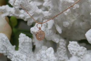 Rose Gold Cubic Zirconia Necklace