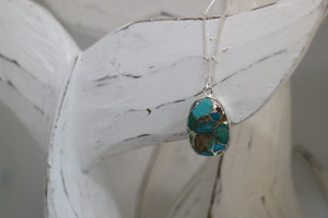 Turquoise Silver Necklace