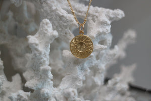 Gold Sun Bohemian Necklace