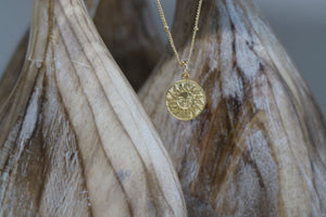 Gold Sun Bohemian Necklace