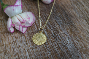 Gold Sun Bohemian Necklace
