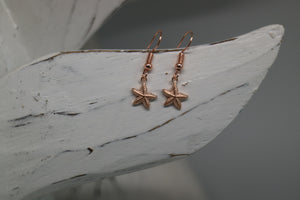 Rose Gold Starfish Earrings