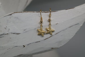 Gold Starfish Earrings