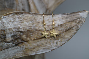 Gold Starfish Earrings