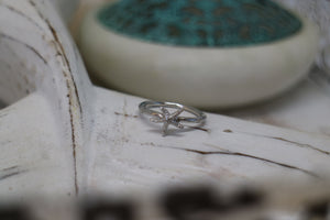 Sterling silver starfish ring
