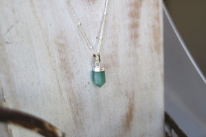 Amazonite Gemstone Silver Necklace