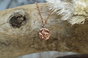 Rose gold starfish necklace