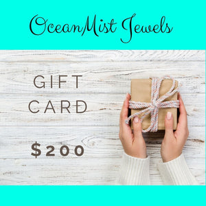 OceanMist Jewels GIFT CARD - $200