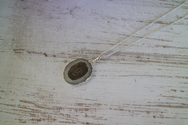 Load image into Gallery viewer, Solar Quartz Silver Necklace
