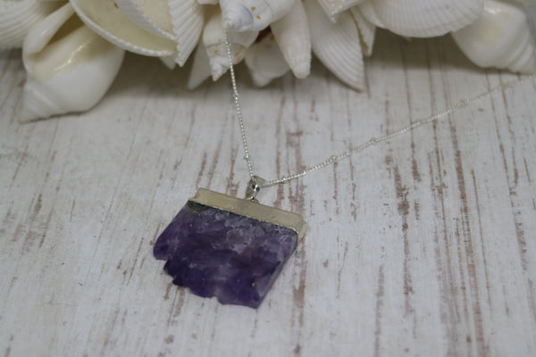 Load image into Gallery viewer, Amethyst Silver Necklace
