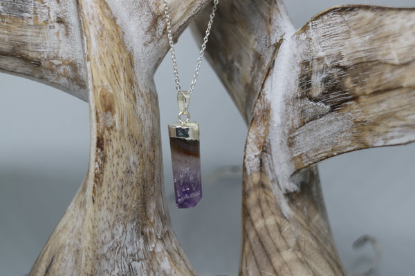 Load image into Gallery viewer, Amethyst Druzy Silver Necklace
