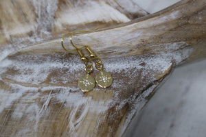 Gold cubic zirconia earrings