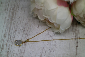 Mother of Pearl Shell Gold Necklace