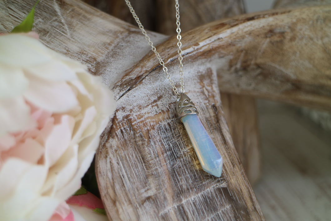 Opalite Silver Necklace