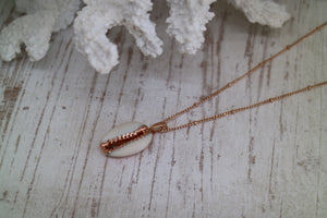 Rose Gold Cowrie Shell Necklace