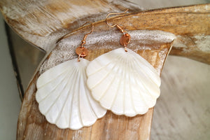 Pearl Shell Rose Gold Earrings