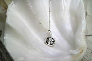 Silver starfish necklace