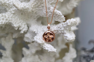 Rose gold starfish necklace