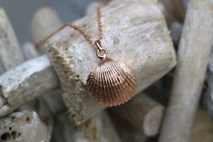 Rose gold shell necklace
