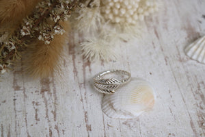925 sterling silver bohemian feather ring